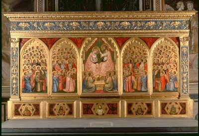 Coronation of the Virgin Polyptych (detail) by Ambrogio Bondone Giotto